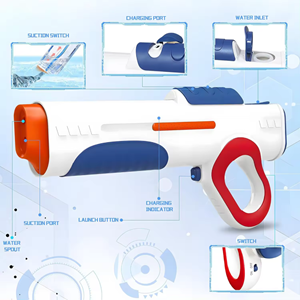 تفنگ اسباب بازی آب پاش شارژی 40 سانتی مدل Electric Water Gun M37B_اسباب بازی